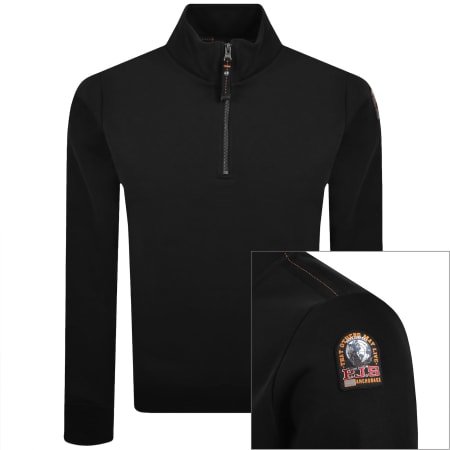 Product image for Parajumpers Broad Peak Zip Sweatshirt Black