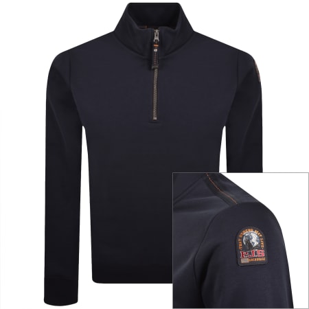 Product image for Parajumpers Broad Peak Zip Sweatshirt Navy