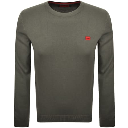 Product image for HUGO San Cassius Knit Jumper Green