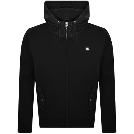 Product image for HUGO Sylon Full Zip Knit Jacket Black