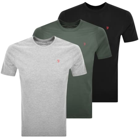Product image for Farah Lounge 3 Pack Nevins T Shirts