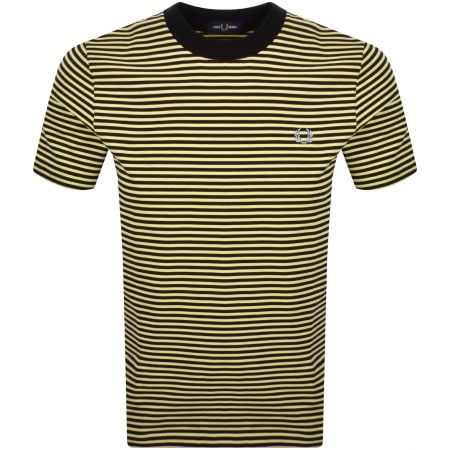 Product image for Fred Perry Fine Stripe T Shirt Black