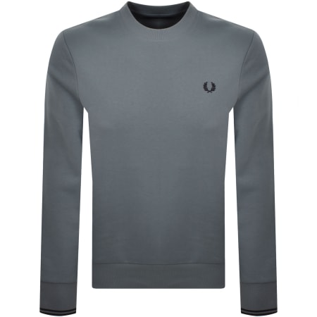 Product image for Fred Perry Crew Neck Sweatshirt Blue
