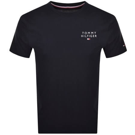Product image for Tommy Hilfiger Logo T Shirt Navy