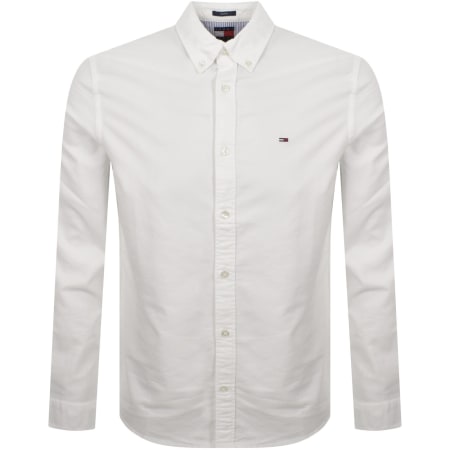 Product image for Tommy Jeans Long Sleeved Shirt White