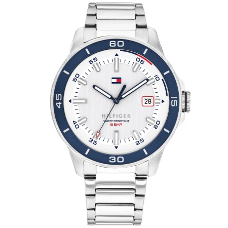 Product image for Tommy Hilfiger Remy White Dial Watch Silver