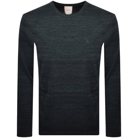 Product image for Calvin Klein Merino Wool Crew Neck Jumper Green