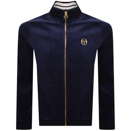 Product image for Sergio Tacchini Court Velour Track Top Bllue