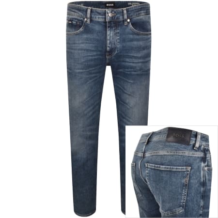 Product image for BOSS Delaware Slim Fit Jeans Medium Blue