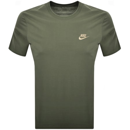 Product image for Nike Crew Neck Club T Shirt Green