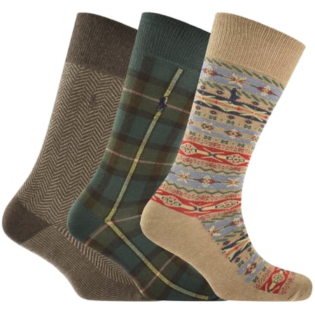 Product image for Ralph Lauren 3 Pack Socks