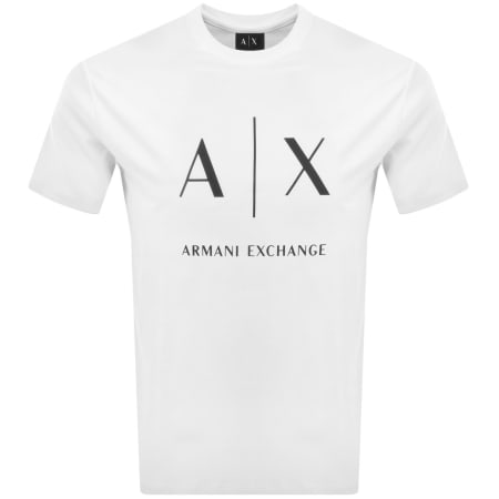 Product image for Armani Exchange Slim Fit Crew Neck T Shirt White