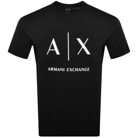 Product image for Armani Exchange Slim Fit Crew Neck T Shirt Black