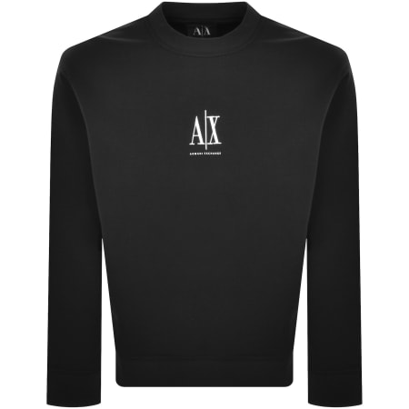 Product image for Armani Exchange Logo Sweatshirt Black