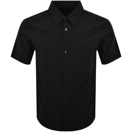 Product image for Armani Exchange Short Sleeved Slim Shirt Black