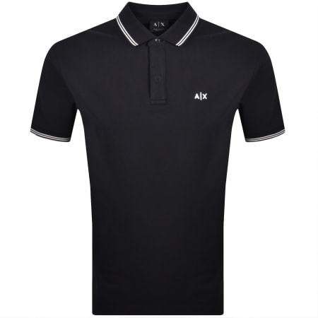 Product image for Armani Exchange Polo T Shirt Deep Navy