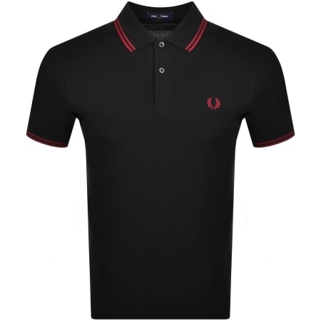 Product image for Fred Perry Twin Tipped Polo Black