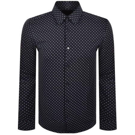 Product image for BOSS P Roan Slim Fit Shirt Dark Blue