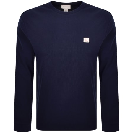 Product image for Calvin Klein Jeans Waffle T Shirt Blue