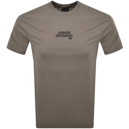 Product image for Armani Exchange Logo T Shirt Brown