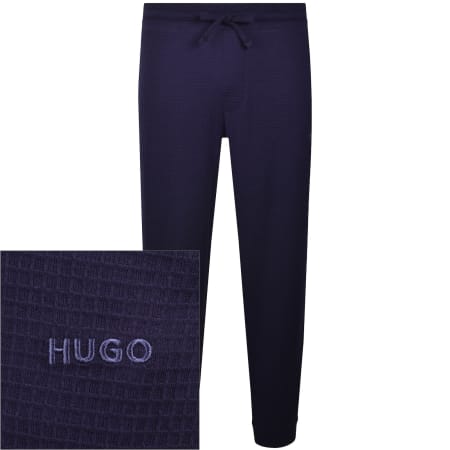 Product image for HUGO Austin Waffle Joggers Navy
