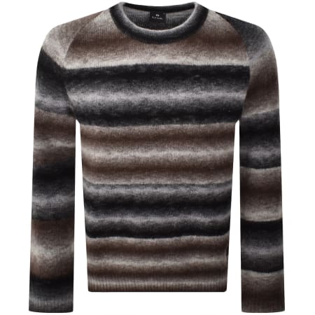 Product image for Paul Smith Faded Stripe Jumper Black