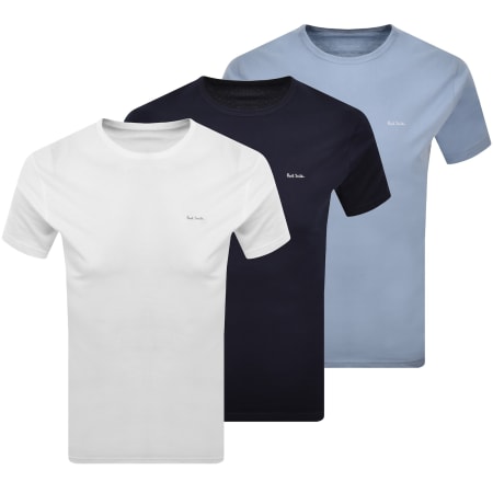 Product image for Paul Smith 3 Pack T Shirts Blue