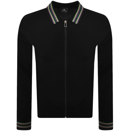 Product image for Paul Smith Full Zip Knit Cardigan Black