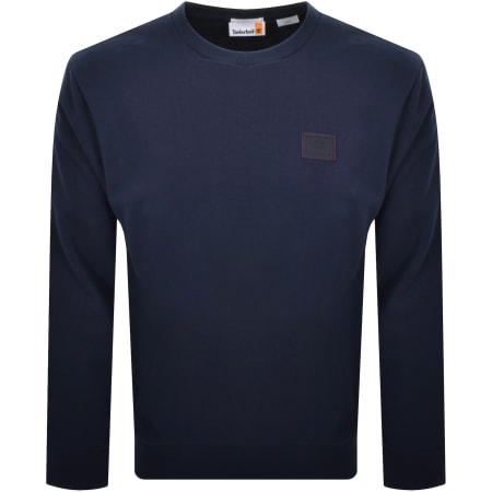 Product image for Timberland Silicone Badge Sweatshirt Navy