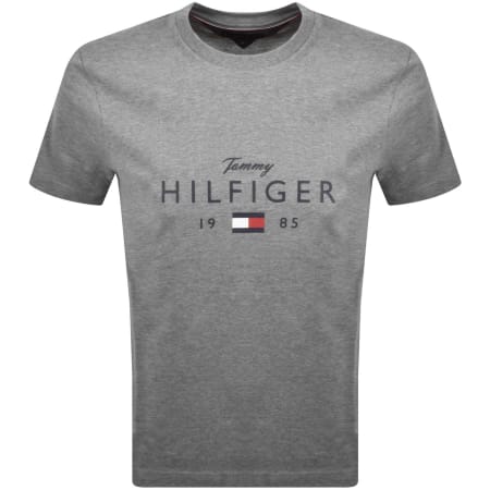 Product image for Tommy Hilfiger Logo Brand Love T Shirt Grey