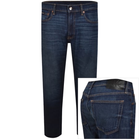 Product image for Calvin Klein Slim Straight Jeans Blue