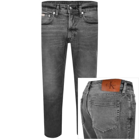 Product image for Calvin Klein Jeans Slim Fit Straight Jeans Grey