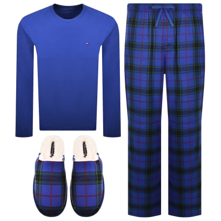 Product image for Tommy Hilfiger Loungewear And Slippers Set Blue