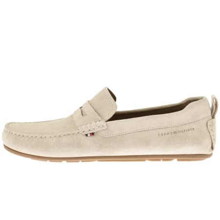 Product image for Tommy Hilfiger Suede Driver Shoes Classic Beige