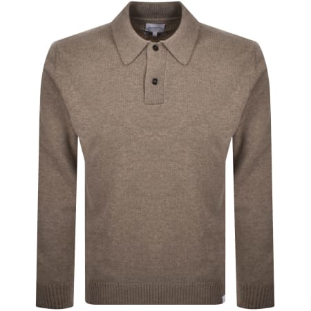 Product image for Norse Projects Marino Lambswool Jumper Brown