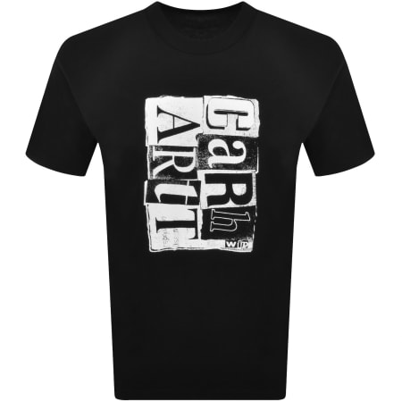 Product image for Carhartt WIP Moving Letterpress T Shirt Black