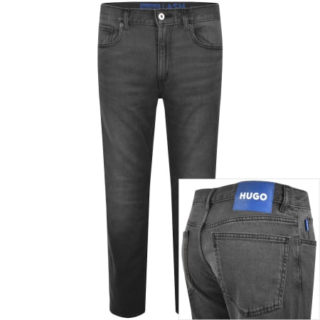 Product image for HUGO Blue Slim Fit Ash Jeans Dark Grey