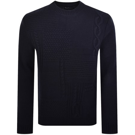 Product image for Barbour Casey Cable Knit Jumper Navy