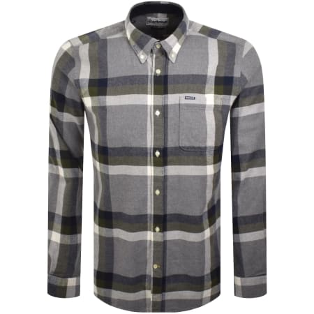 Product image for Barbour Folley Checked Tailored Shirt Grey
