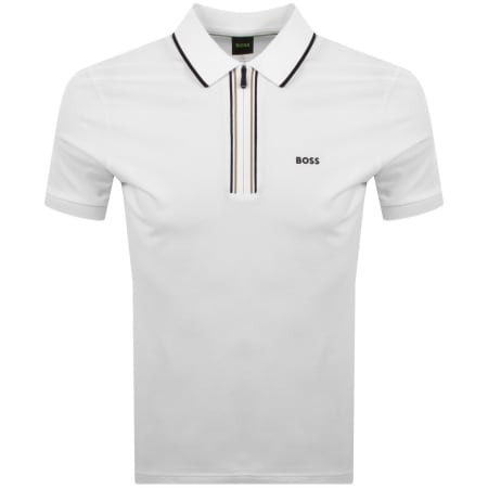 Product image for BOSS Slim Fit Philix Polo T Shirt White