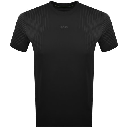 Product image for BOSS Active Push Slim Fit T Shirt Black