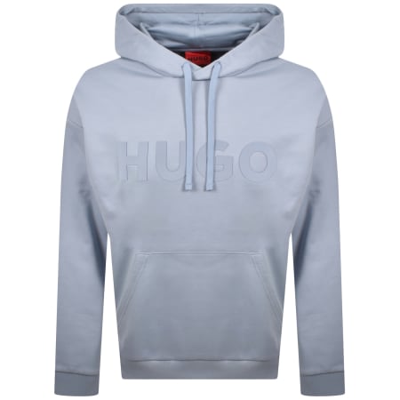 Product image for HUGO Oversized Ditchle Hoodie Light Blue