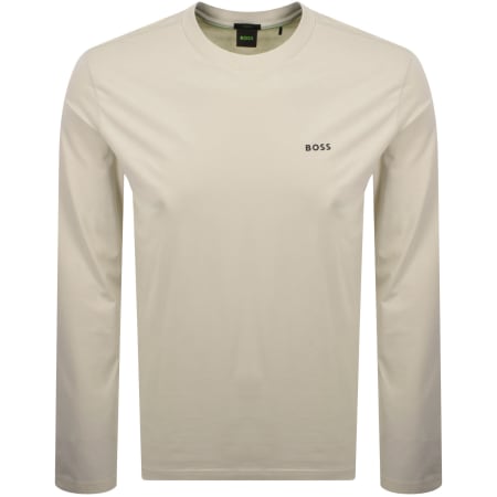 Product image for BOSS Long Sleeved T Shirt Cream