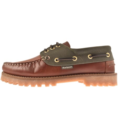 Product image for Barbour Deck Boat Shoe Mahogany Brown