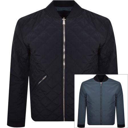 Product image for BOSS Reversible Quilted Jacket Navy
