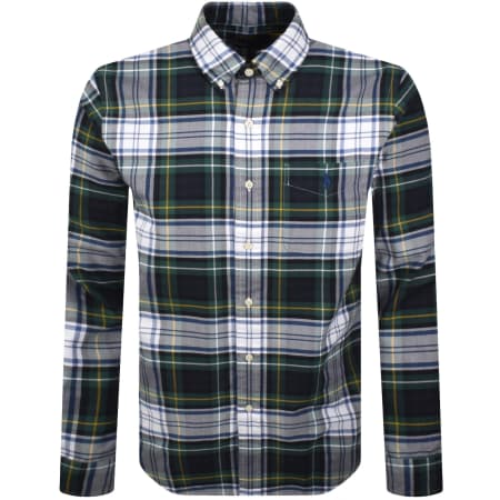 Product image for Ralph Lauren Check Long Sleeve Shirt Green