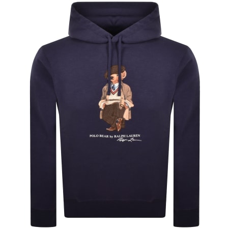 Product image for Ralph Lauren Heritage Bear Hoodie Blue