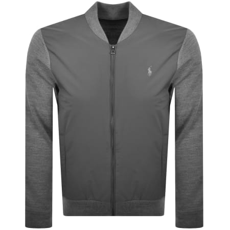 Product image for Ralph Lauren Full Zip Hybrid Sweatshirt Grey