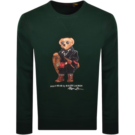 Product image for Ralph Lauren Holiday Bear Sweatshirt Green