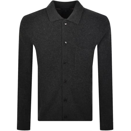 Product image for Tommy Hilfiger Fisherman Knit Cardigan Grey
